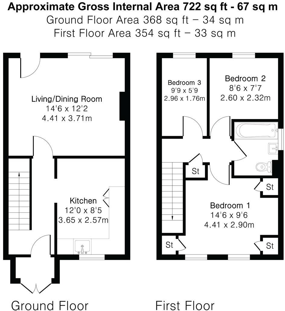 Clare Close, Waterbeach, Cambridge floorplan