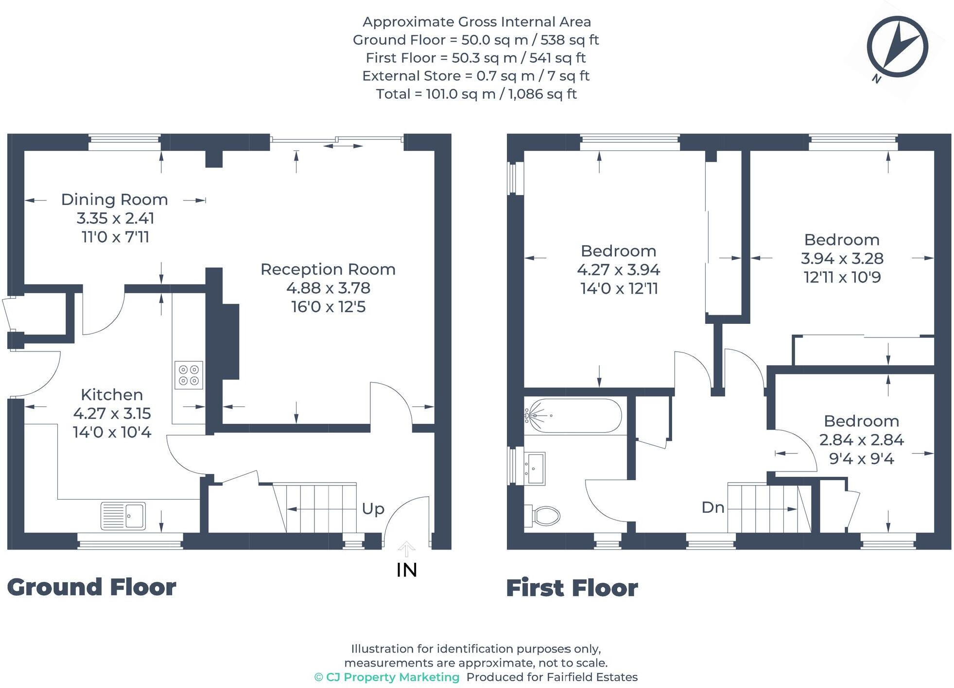 Oxhey Drive, South Oxhey, Watford, WD19 floorplan
