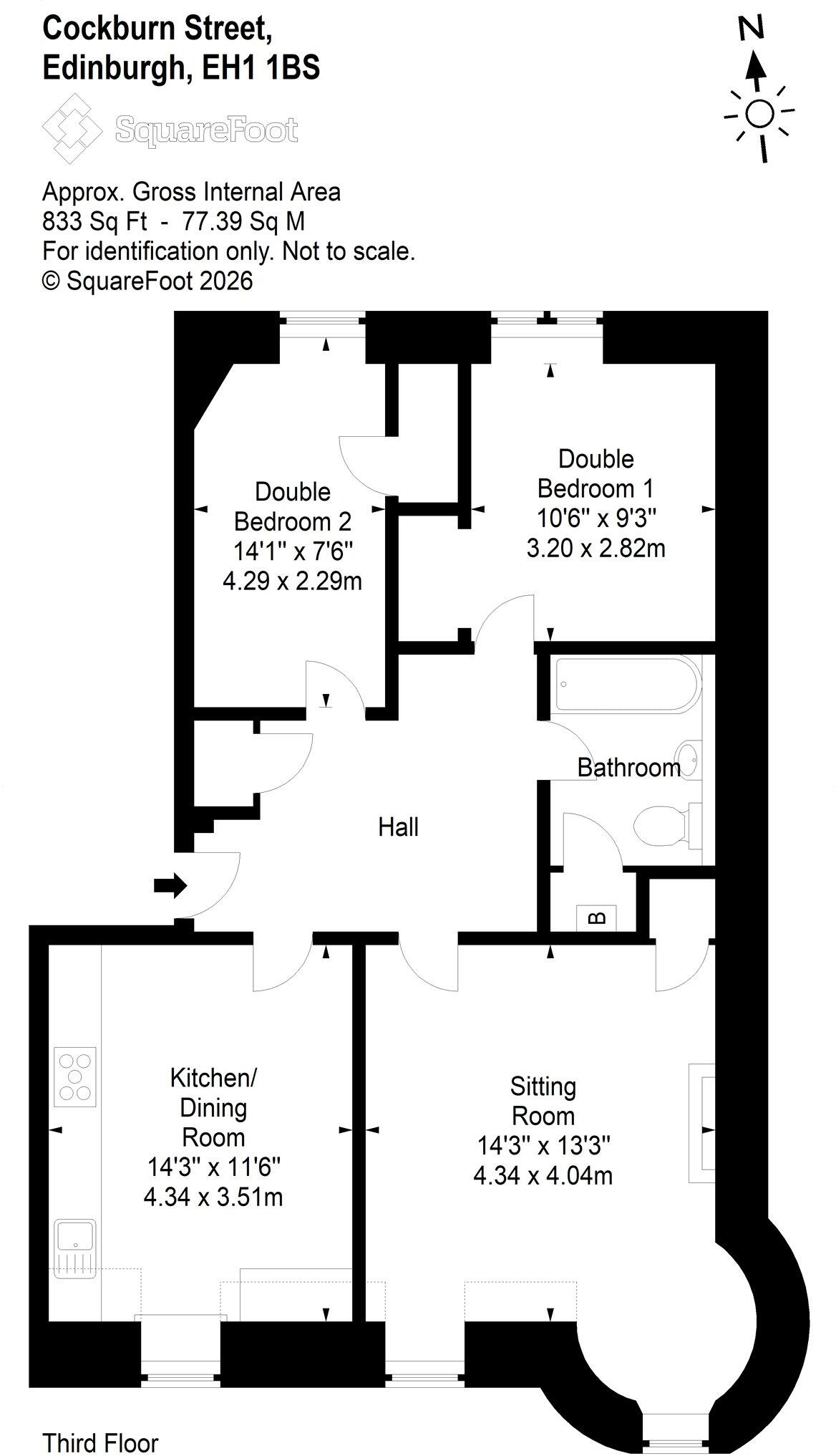Cockburn Street, Old Town, Edinburgh floorplan