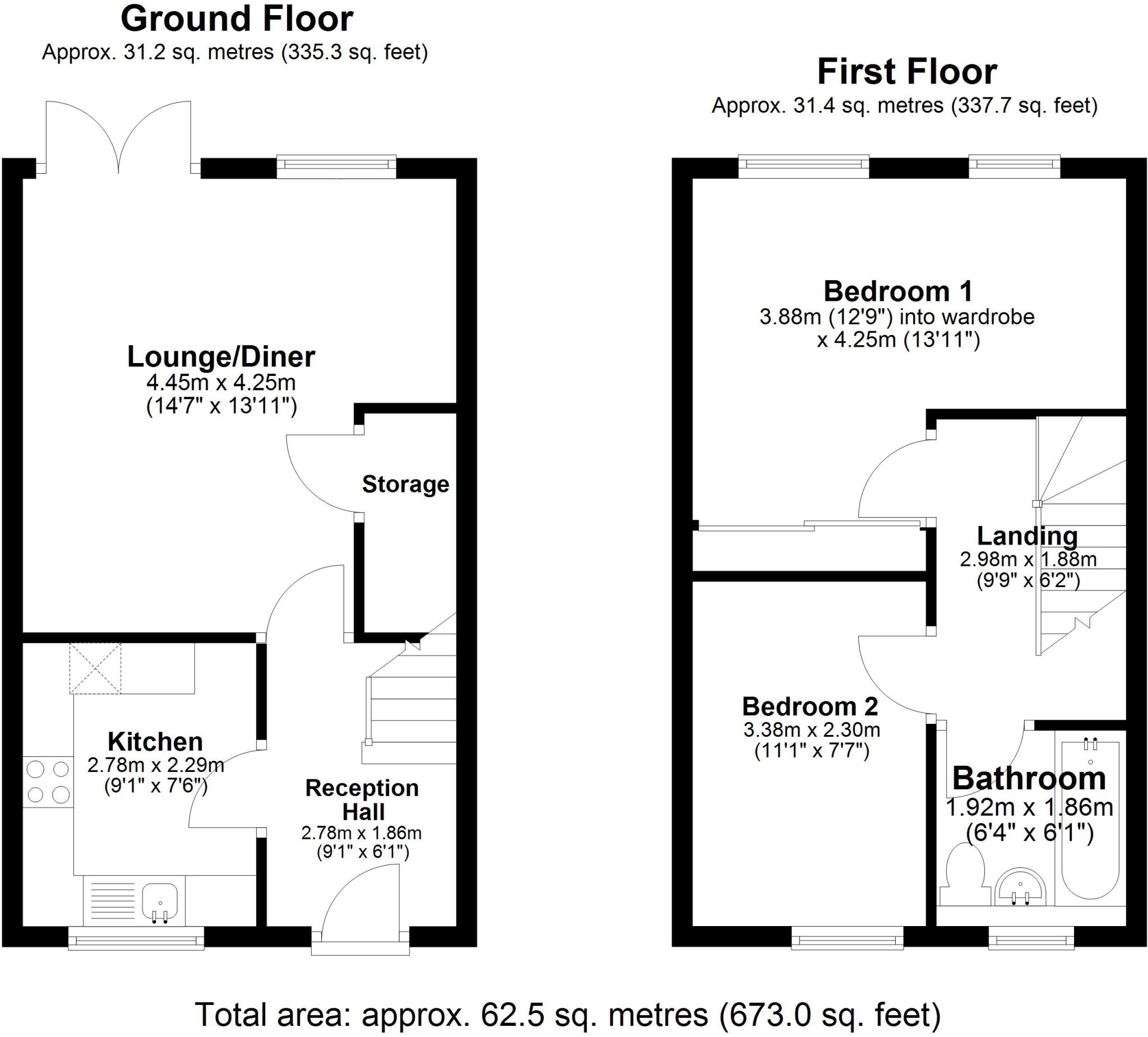 Lark Close, Birmingham floorplan