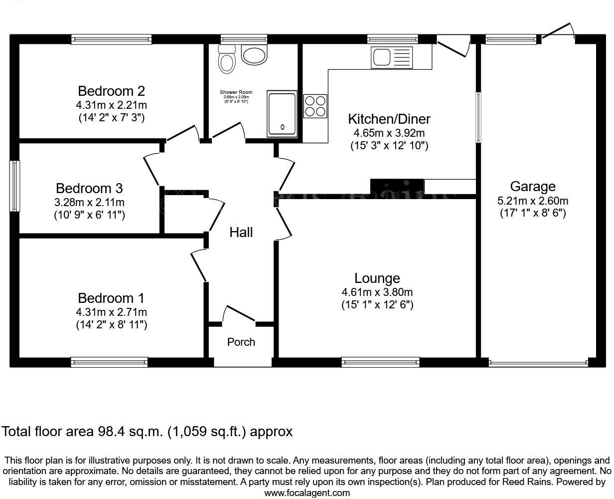 South View, Whitwell, Worksop, Derbyshire, S80 floorplan