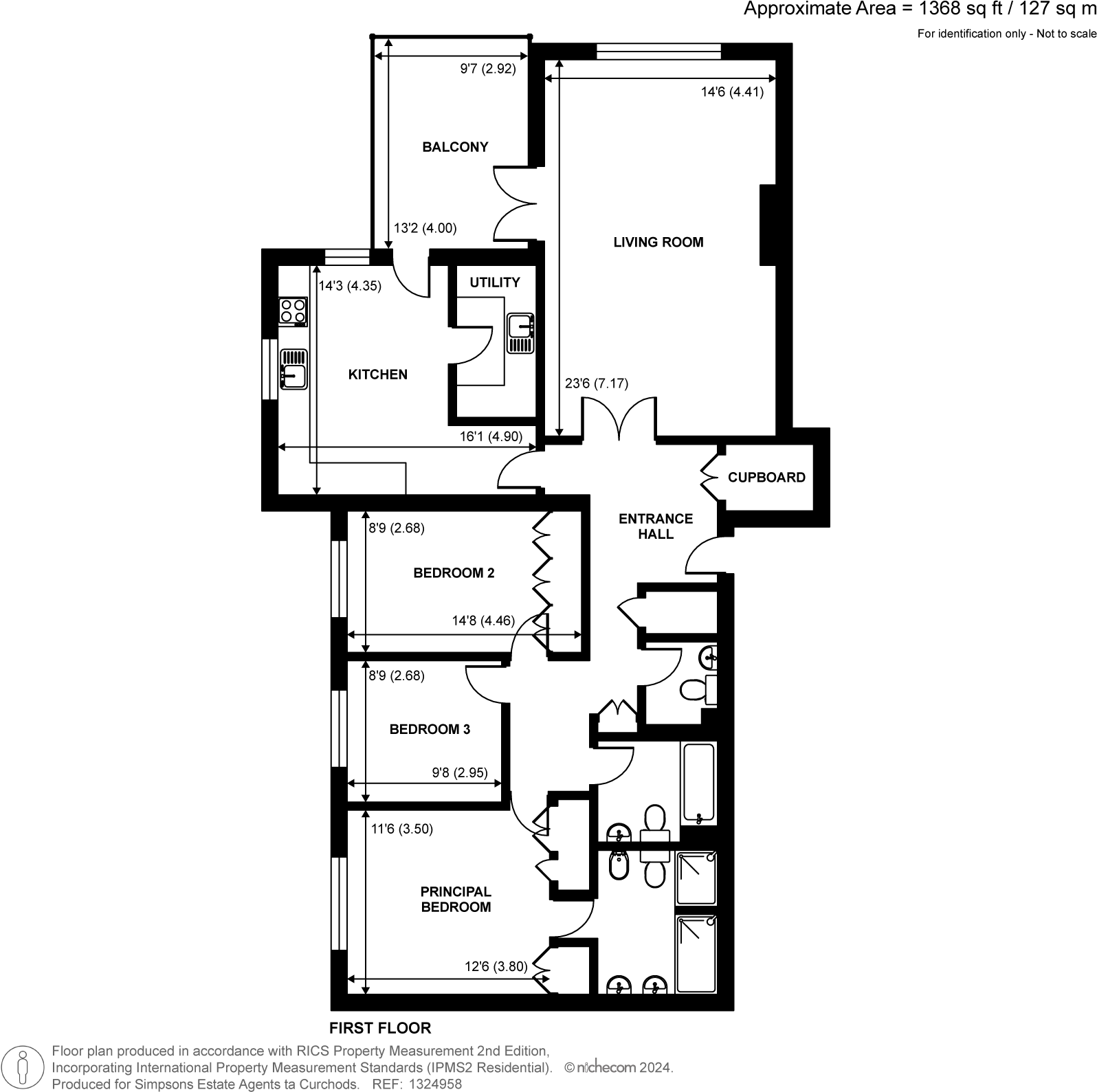 Broadwater Place, Weybridge, KT13 floorplan