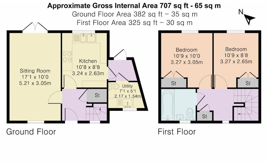 Baytree Square South, Stroud floorplan