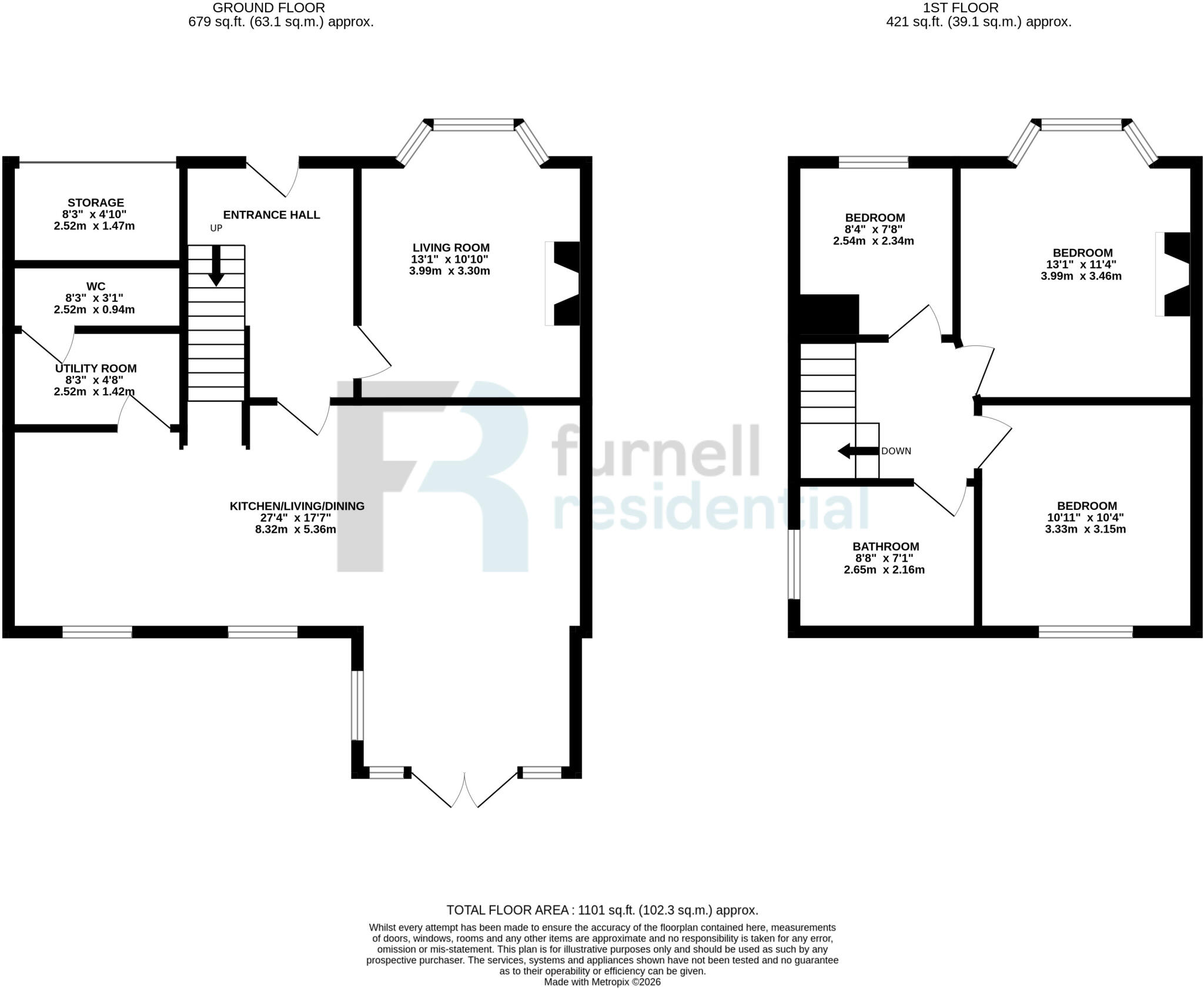 Hawks Nest Gardens West, Alwoodley, LS17 floorplan