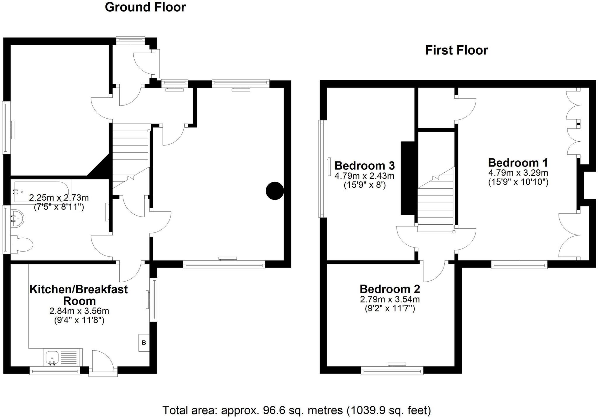 Bibbys Cottages, Northend Road, Exning, Newmarket, Suffolk floorplan