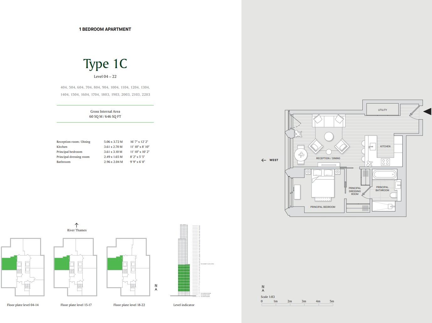 Opus at Bankside Yards, Southbank, SE1 floorplan