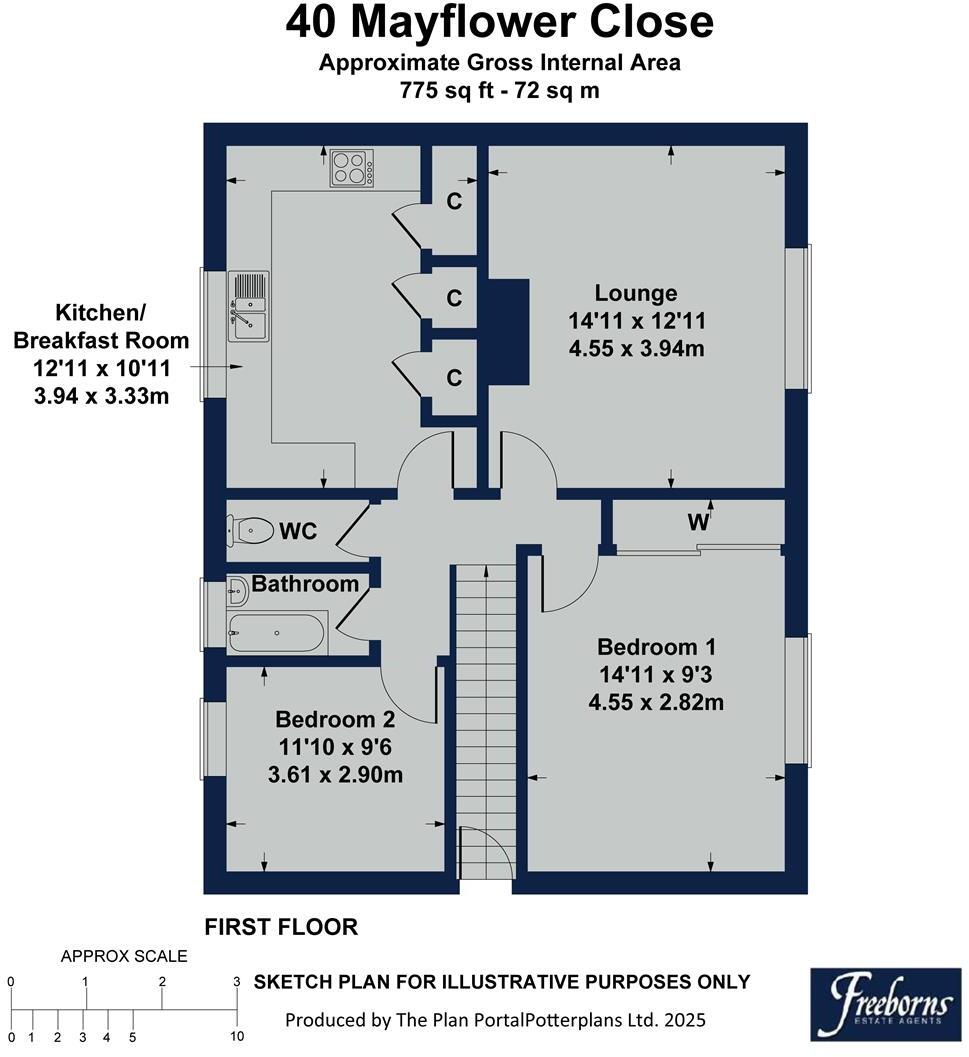 Mayflower Close, Dartmouth floorplan