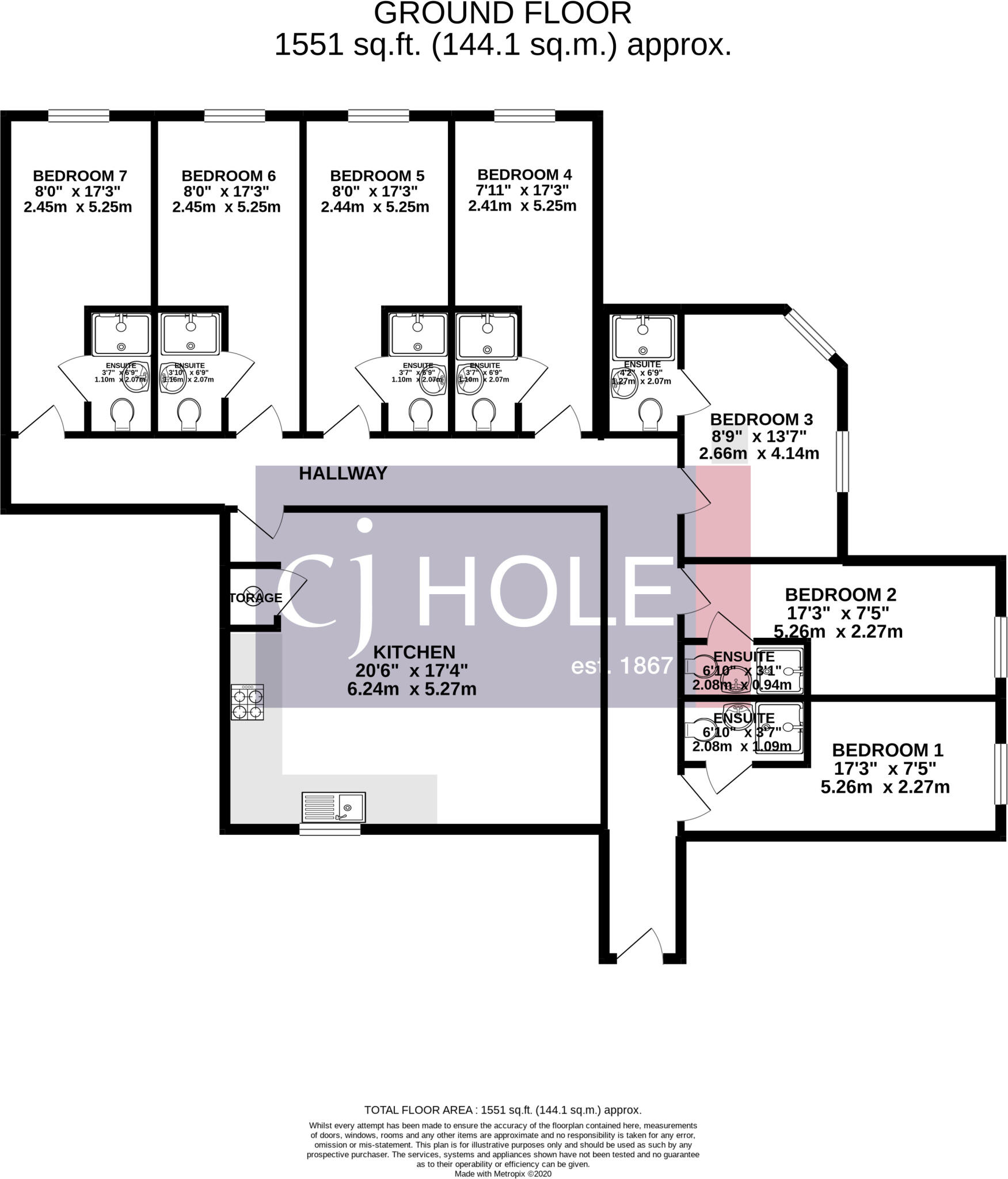 Grove Road, Weston-super-Mare, North Somerset, BS23 floorplan