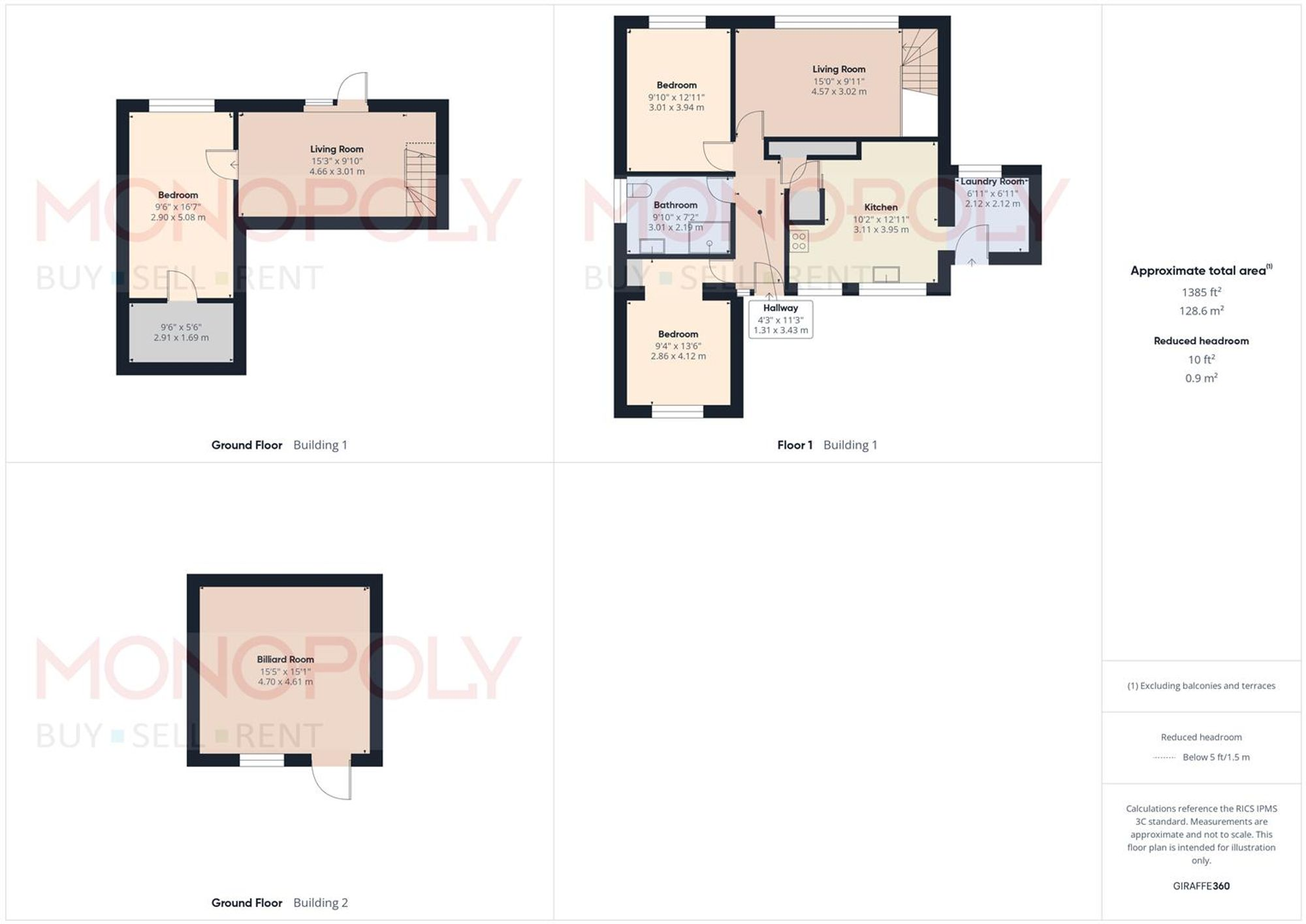 Bethania Road, Acrefair, LL14 floorplan