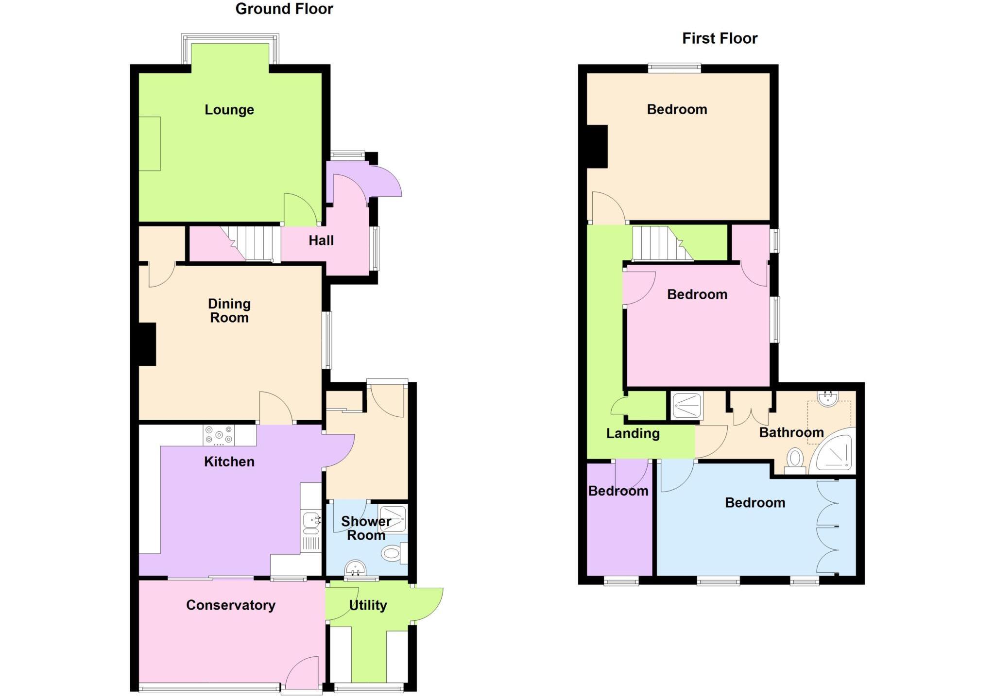 Grove Road, Elson floorplan