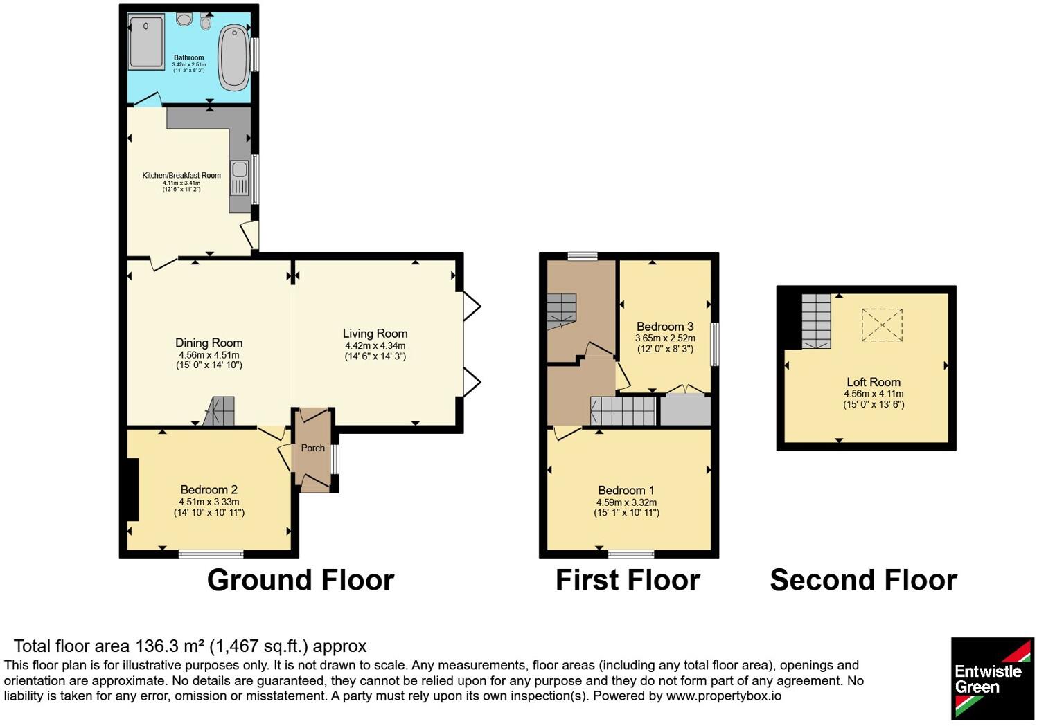 Oxton Close, Kirkby, Liverpool, Merseyside, L32 floorplan