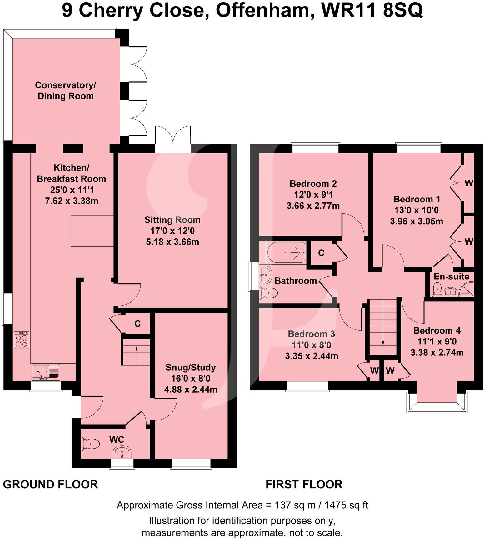 Cherry Close, Offenham WR11 8SQ floorplan