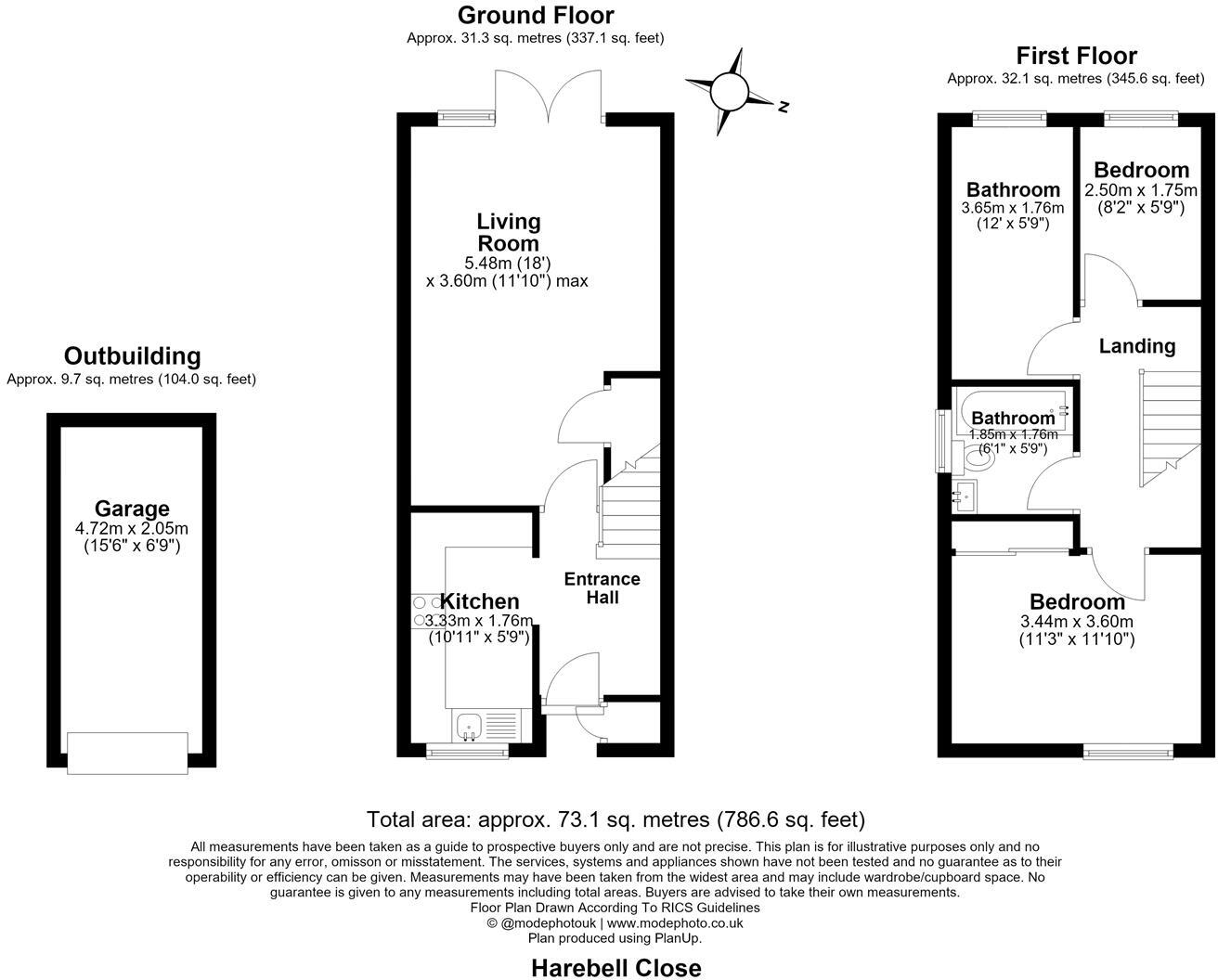 Harebell Close, Billericay floorplan