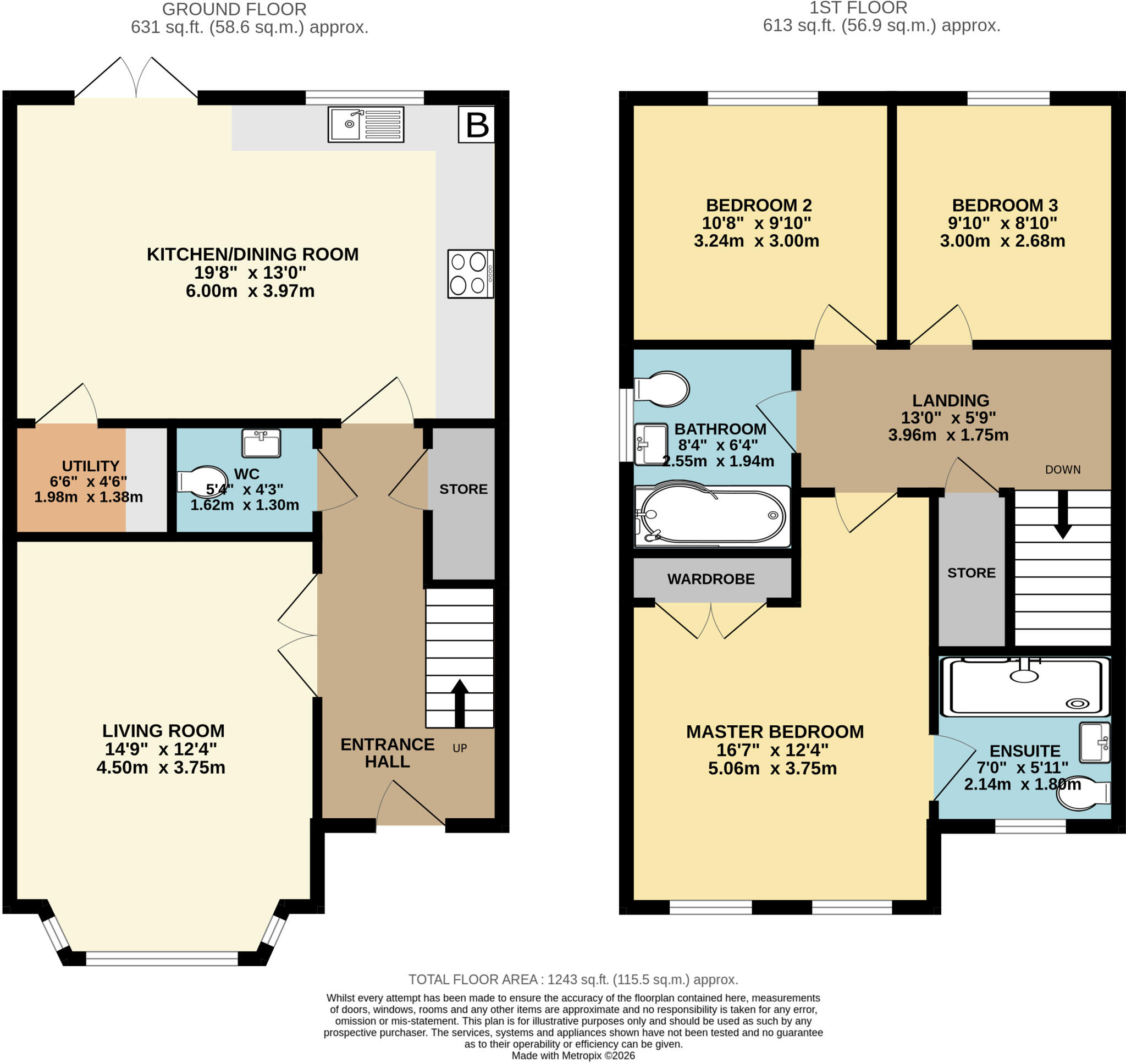 Acorn Grove, Sarisbury Green, Southampton, Hampshire floorplan