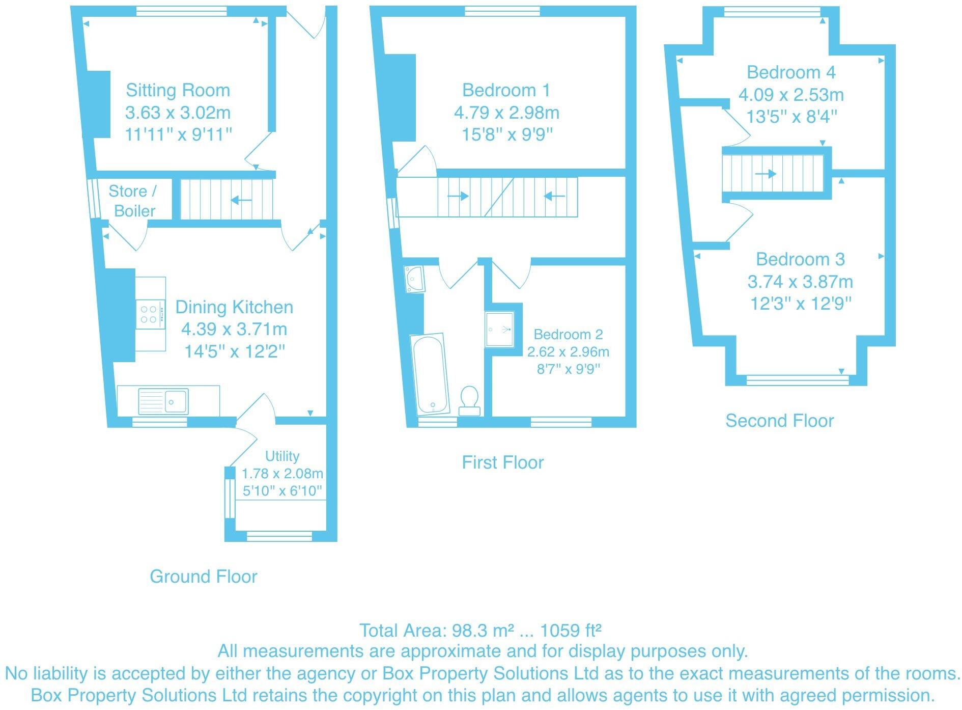 Binns Street, Bingley, West Yorkshire, UK, BD16 floorplan