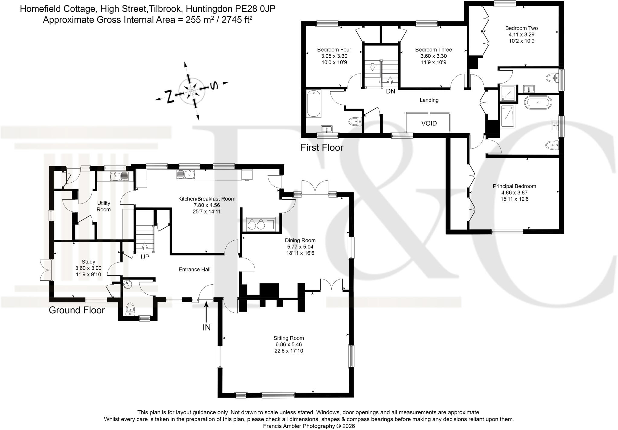 High Street, Tilbrook, Huntingdon, Cambridgeshire, PE28 floorplan