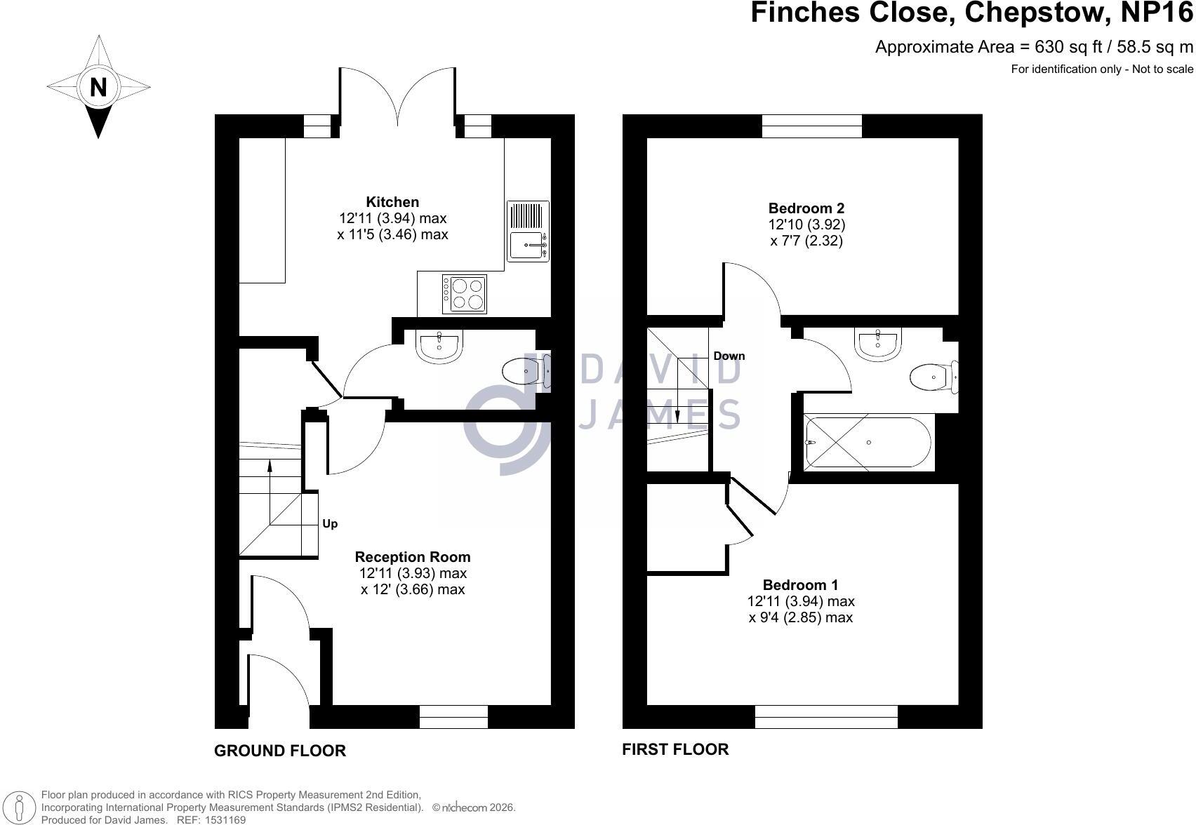 Finches Close, Chepstow, Monmouthshire, NP16 floorplan