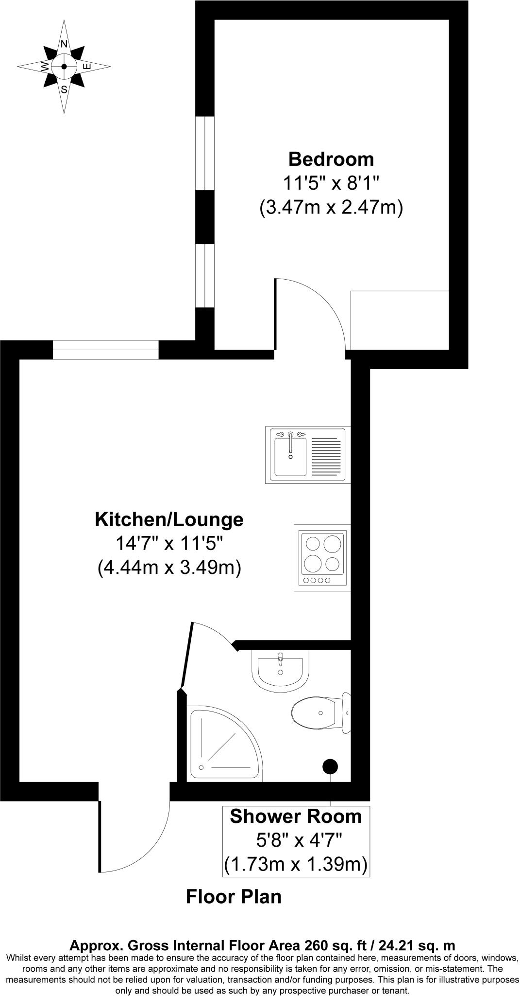 Flat 402, 90 Princess Street, Manchester, Greater Manchester M1 6NG floorplan