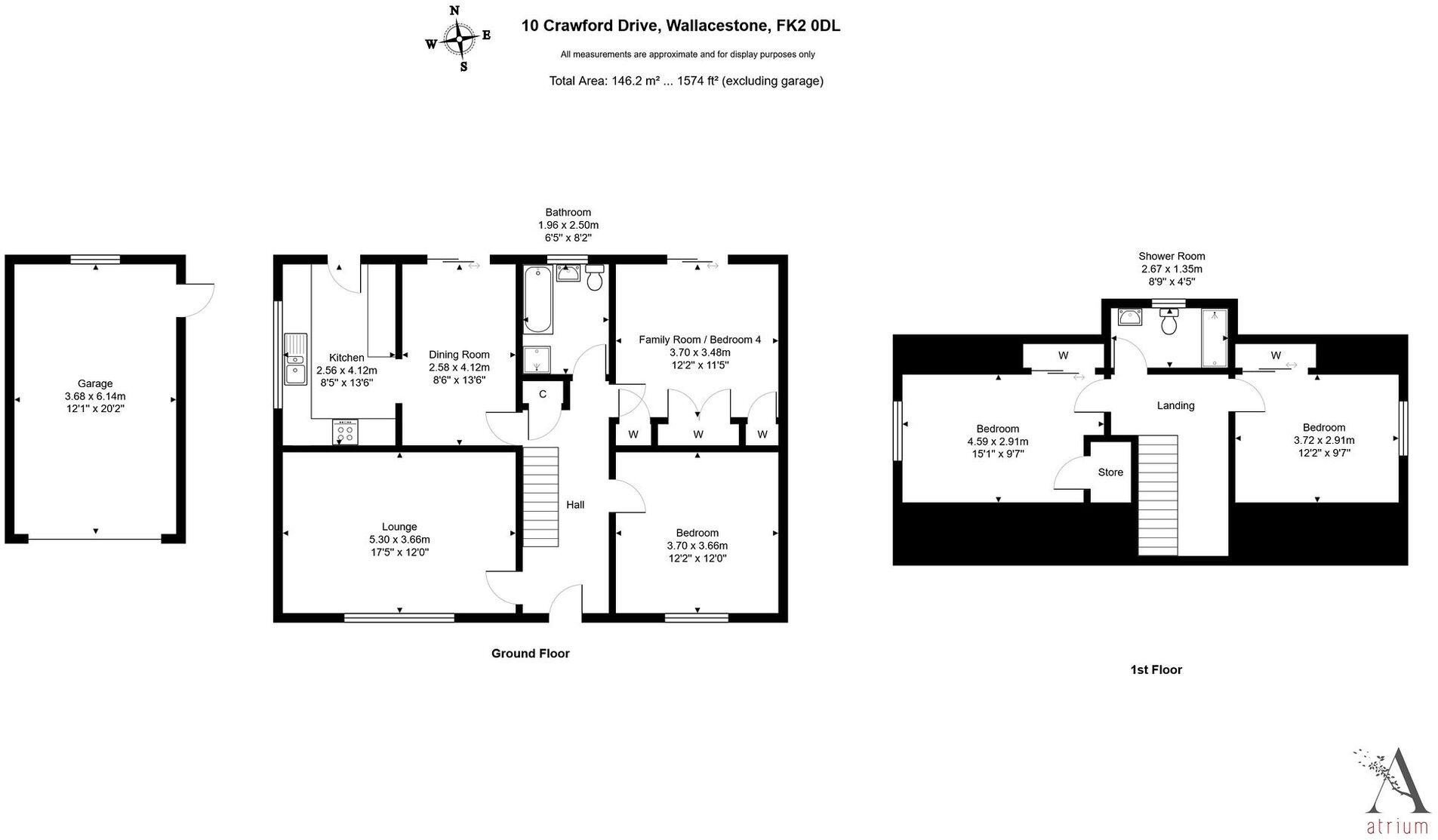 10 Crawford Drive, Wallacestone, FK2 0DL floorplan