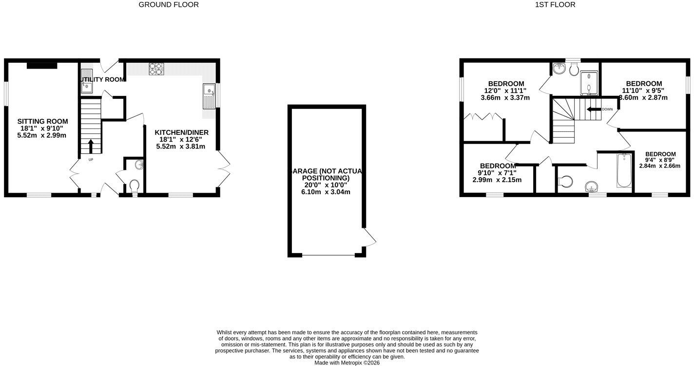 Bittern Close, Aldershot, Hampshire, GU11 floorplan