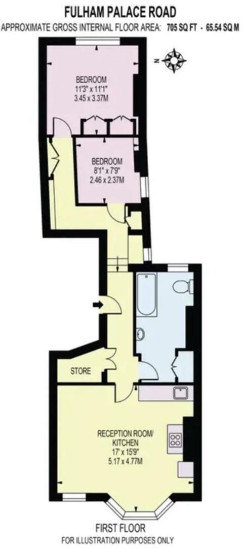 Fulham Palace Road, London floorplan