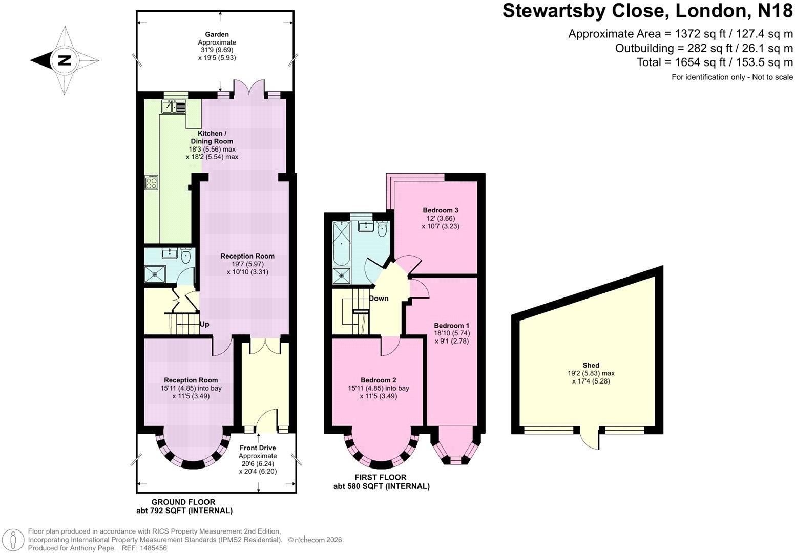 Stewartsby Close, Edmonton, London, N18 floorplan