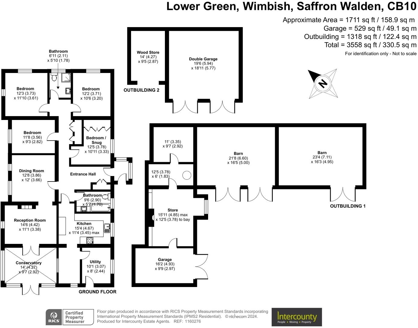 Lower Green, Wimbish, Saffron Walden, Essex, CB10 floorplan