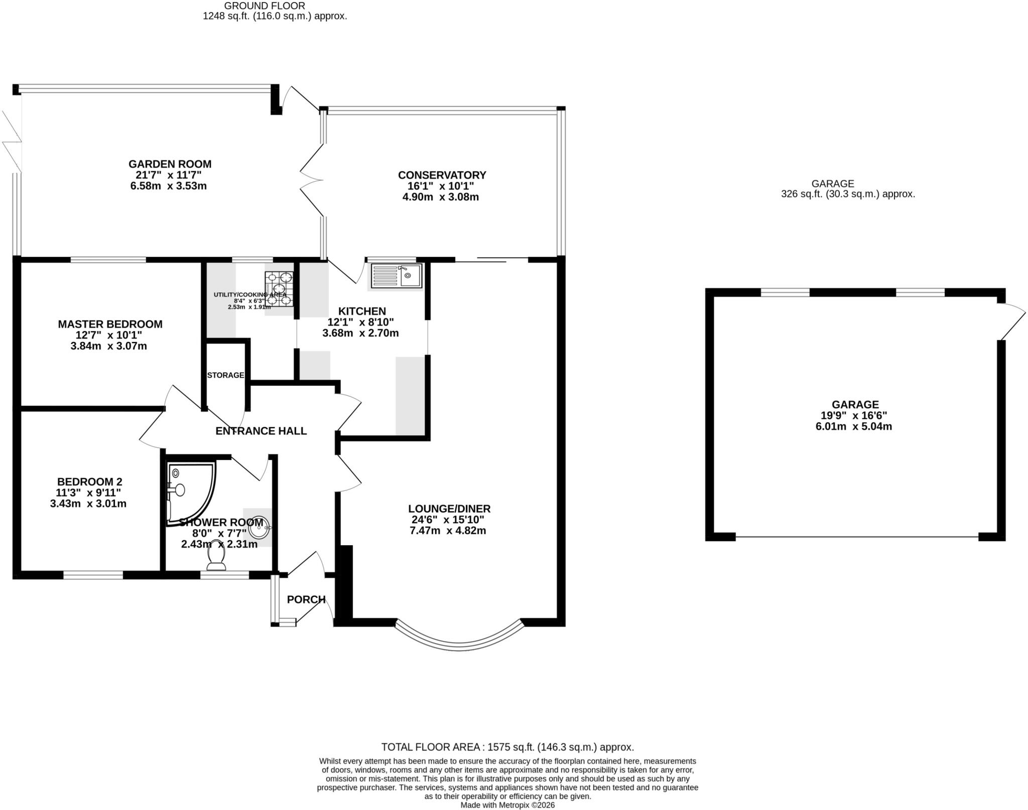 Gatcombe Close, Stretton, Burton-on-Trent, DE13 floorplan