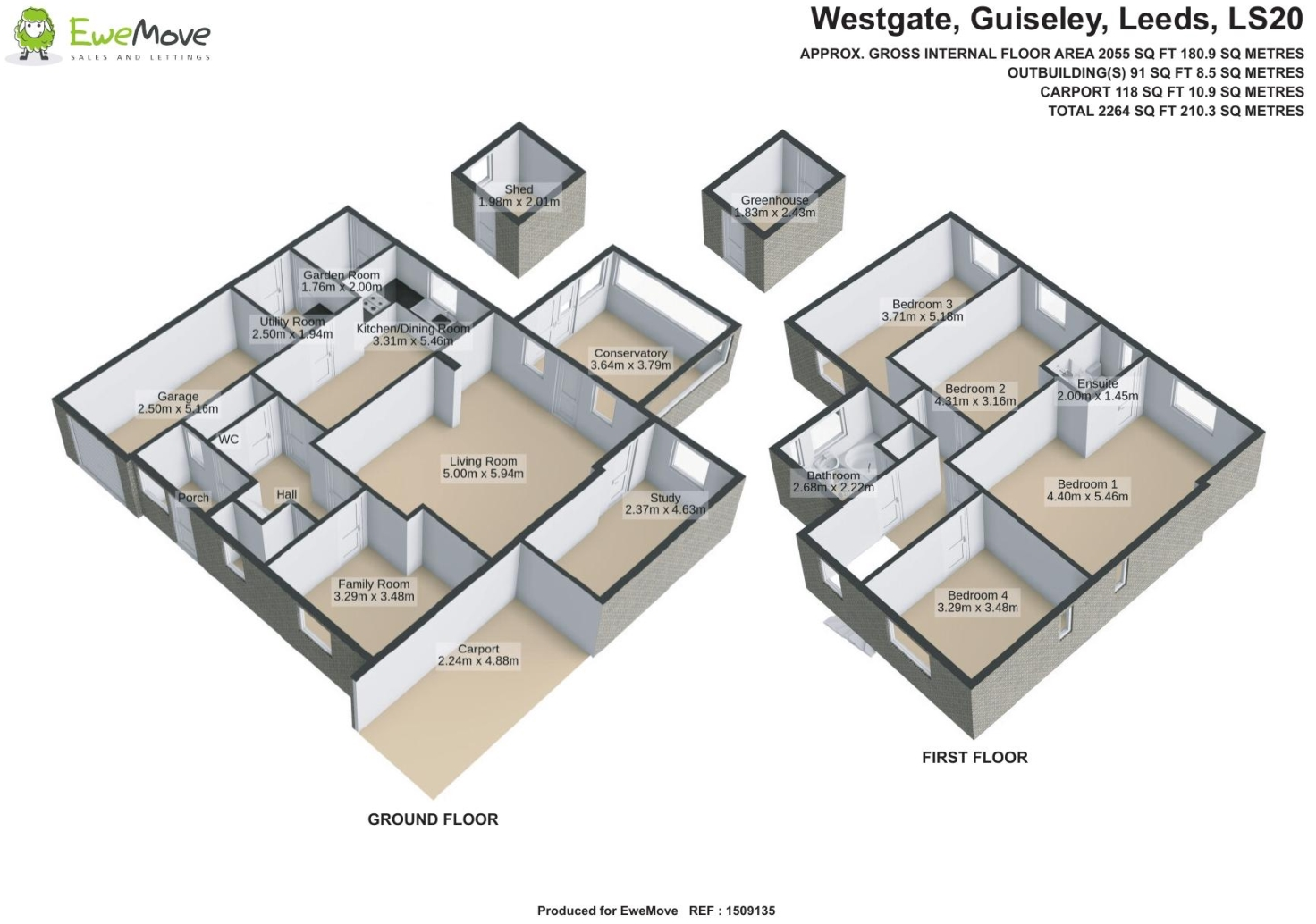 Westgate, Guiseley, Leeds, West Yorkshire, LS20 8HH floorplan