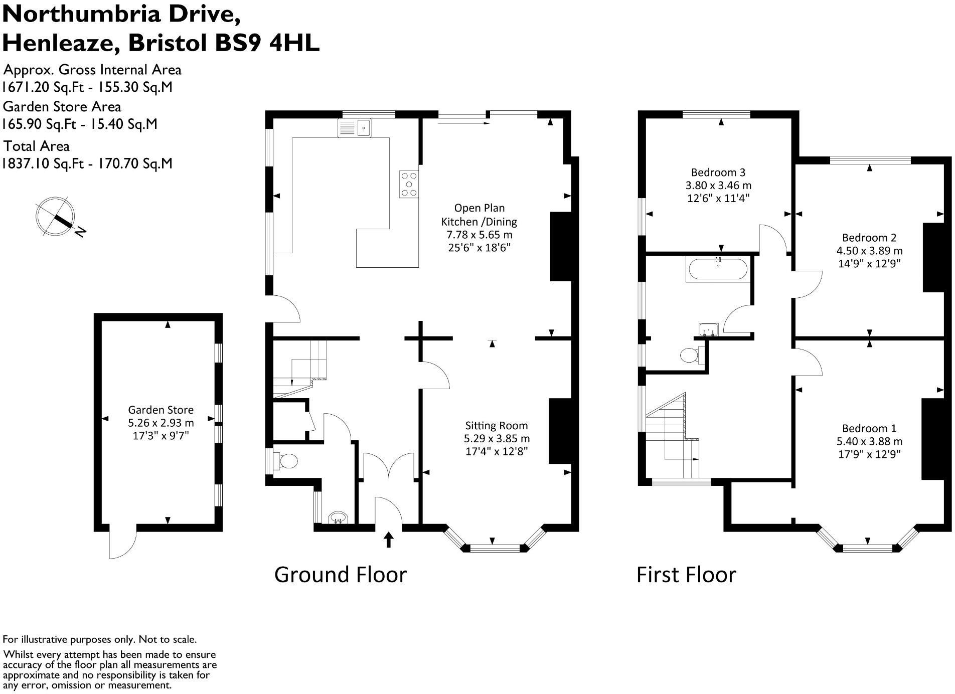 Northumbria Drive, Bristol, City of Bristol, BS9 4HL floorplan
