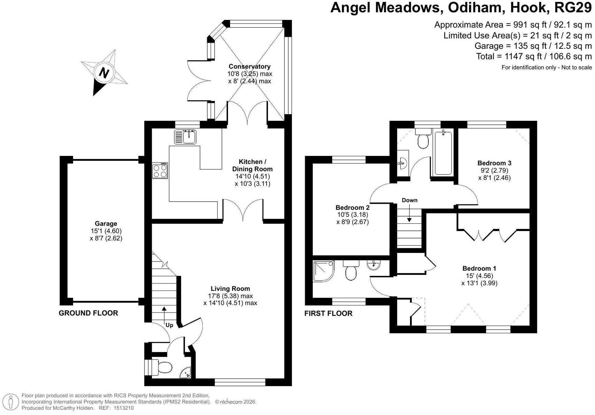 Angel Meadows, Odiham, RG29 floorplan