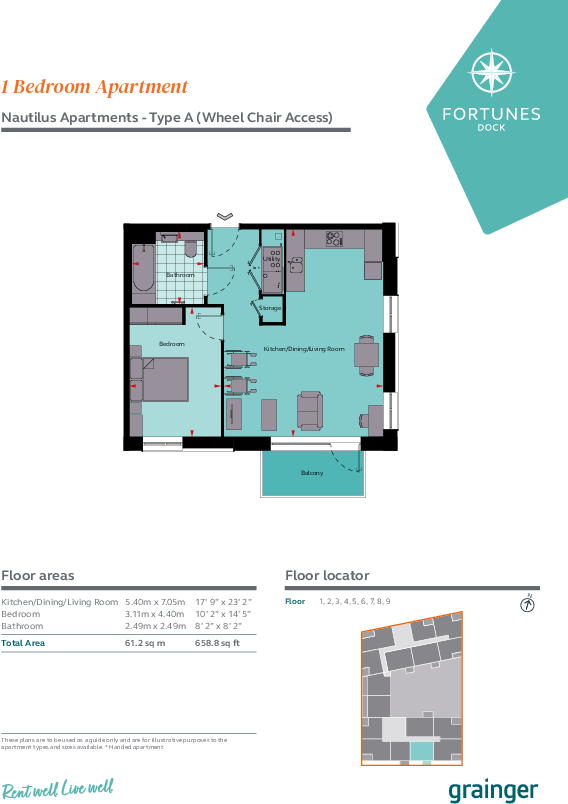 Fortunes Dock, Canning Town London E16 floorplan
