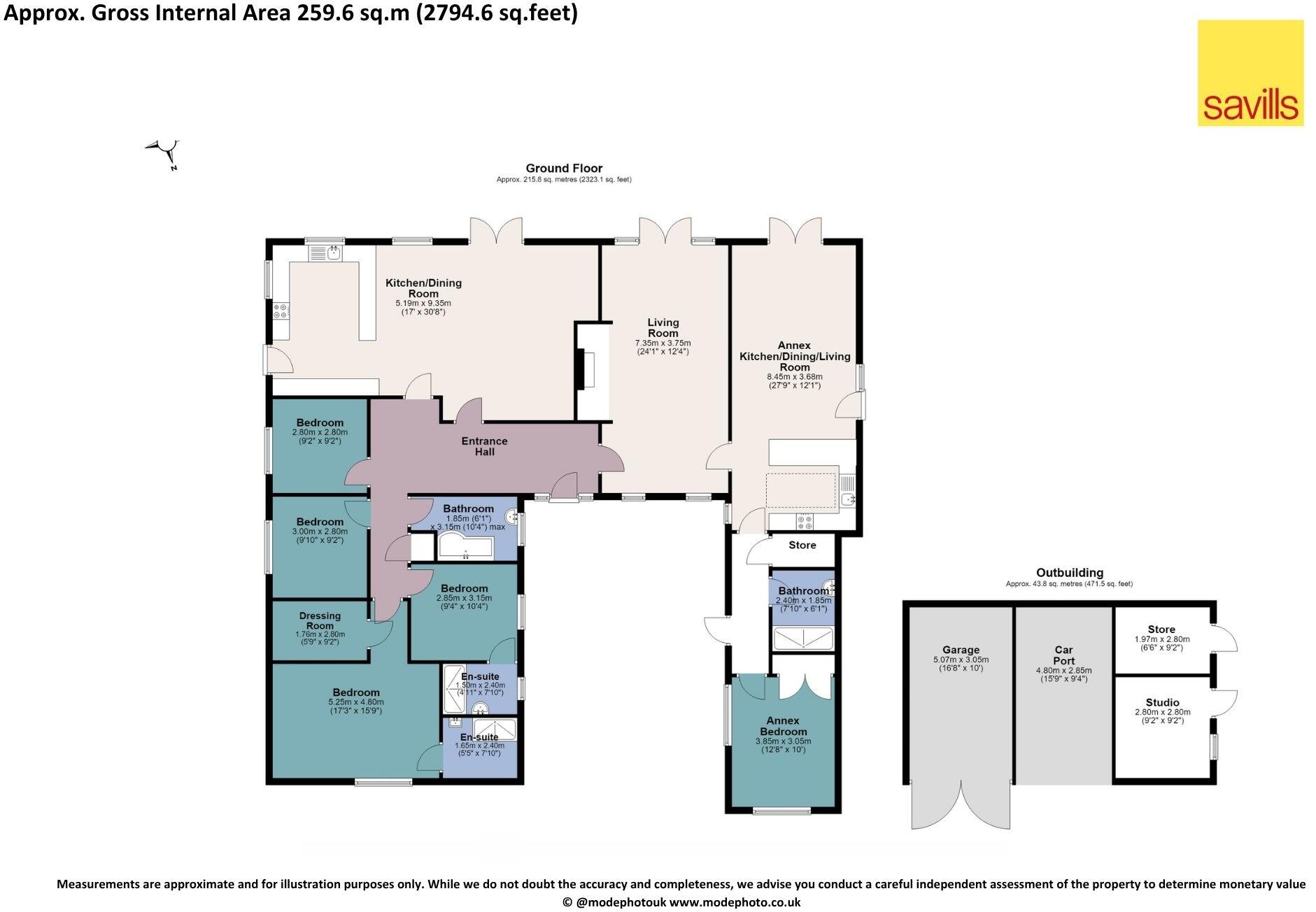 White Horse Road, East Bergholt, Colchester, Suffolk, CO7 floorplan