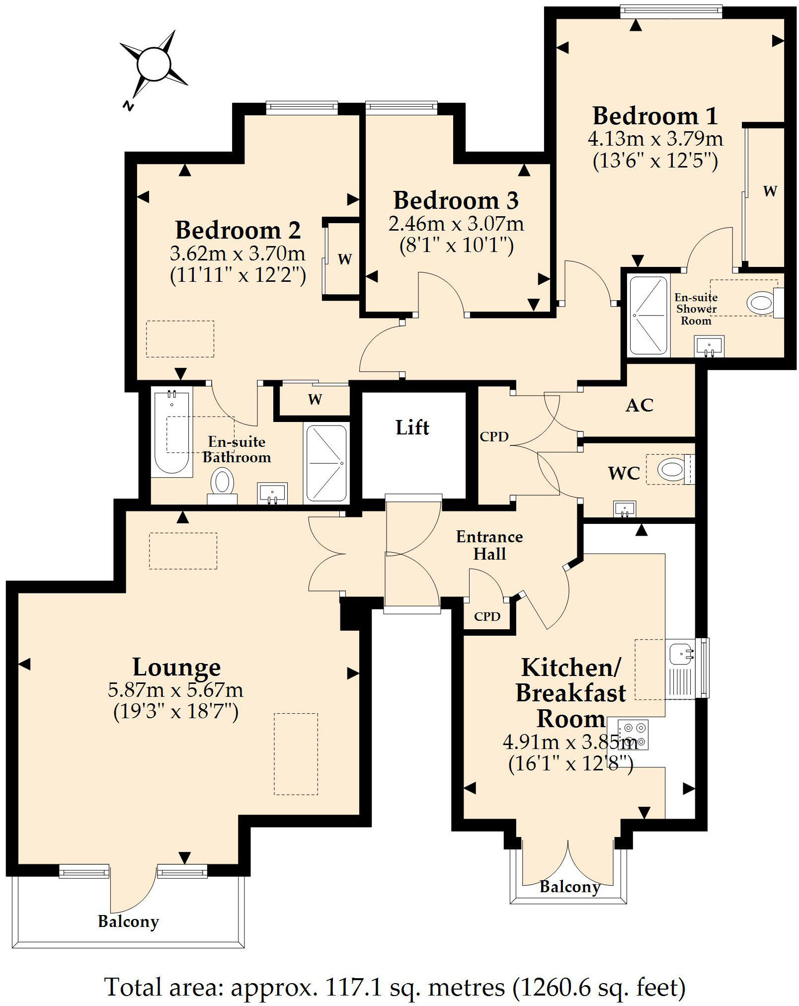 Manor Close, Ferndown, Dorset, BH22 floorplan