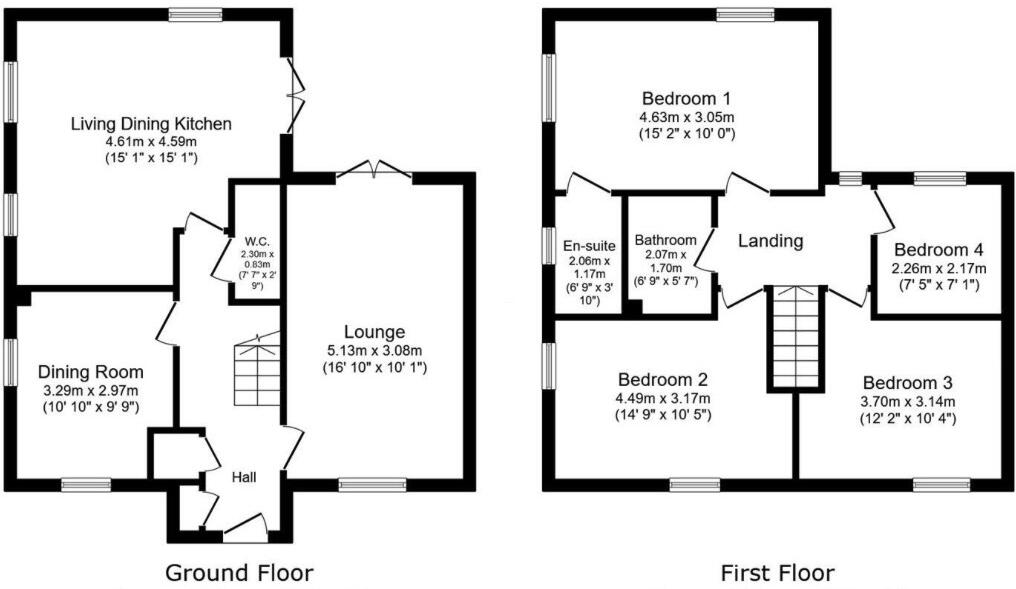 7, Dyers Way, Morpeth floorplan
