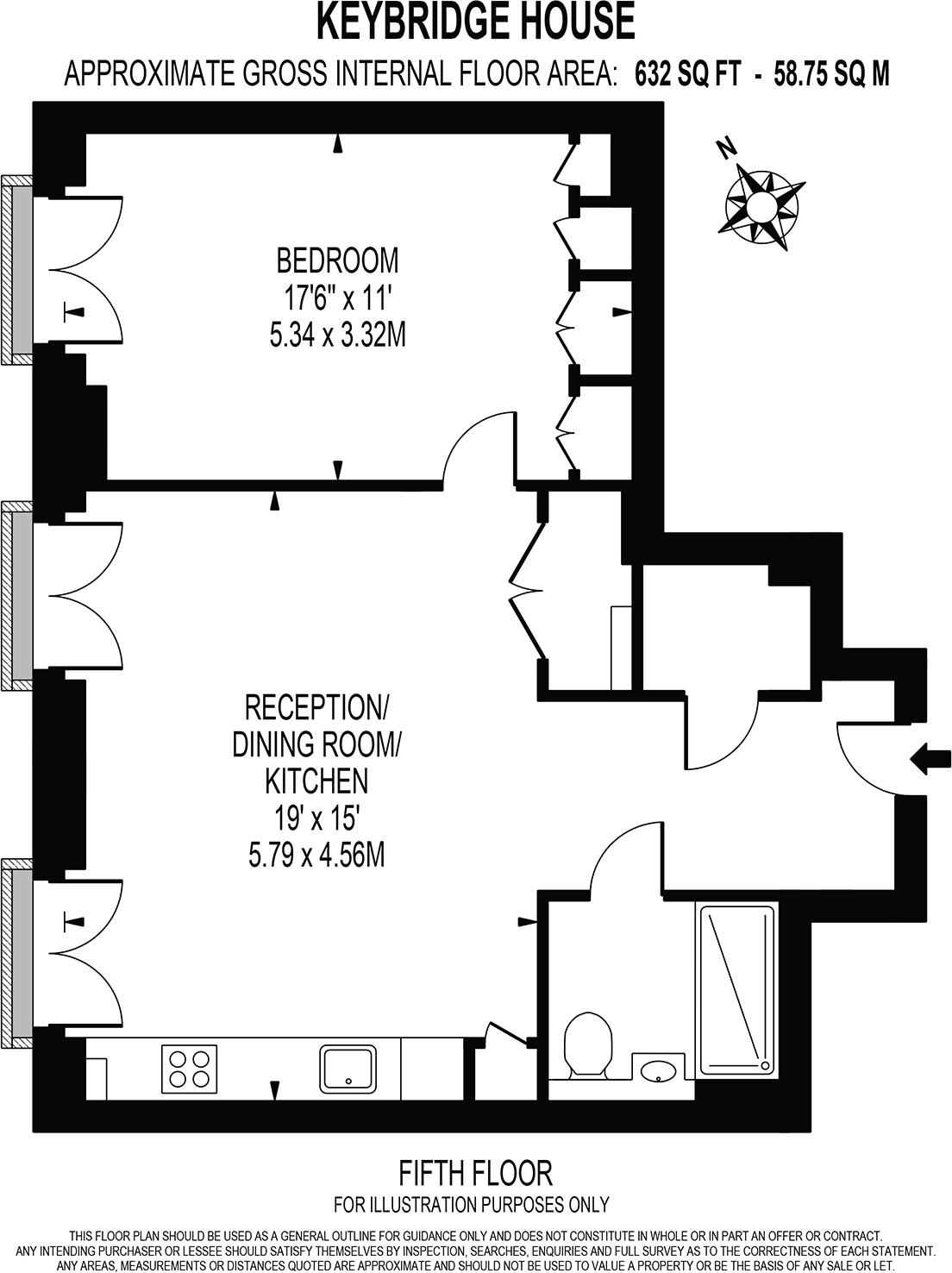 Exchange Gardens, Vauxhall, London, SW8 floorplan