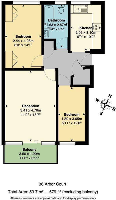 Arbor Court, N16 floorplan