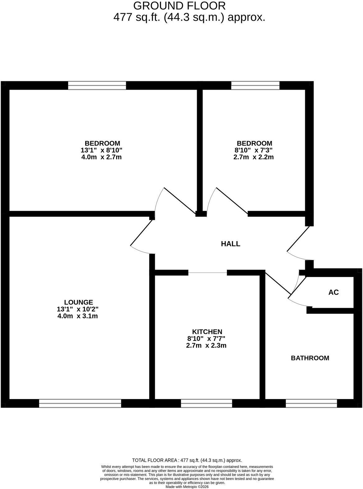 The Cross, Gamlingay SG19 3PE floorplan