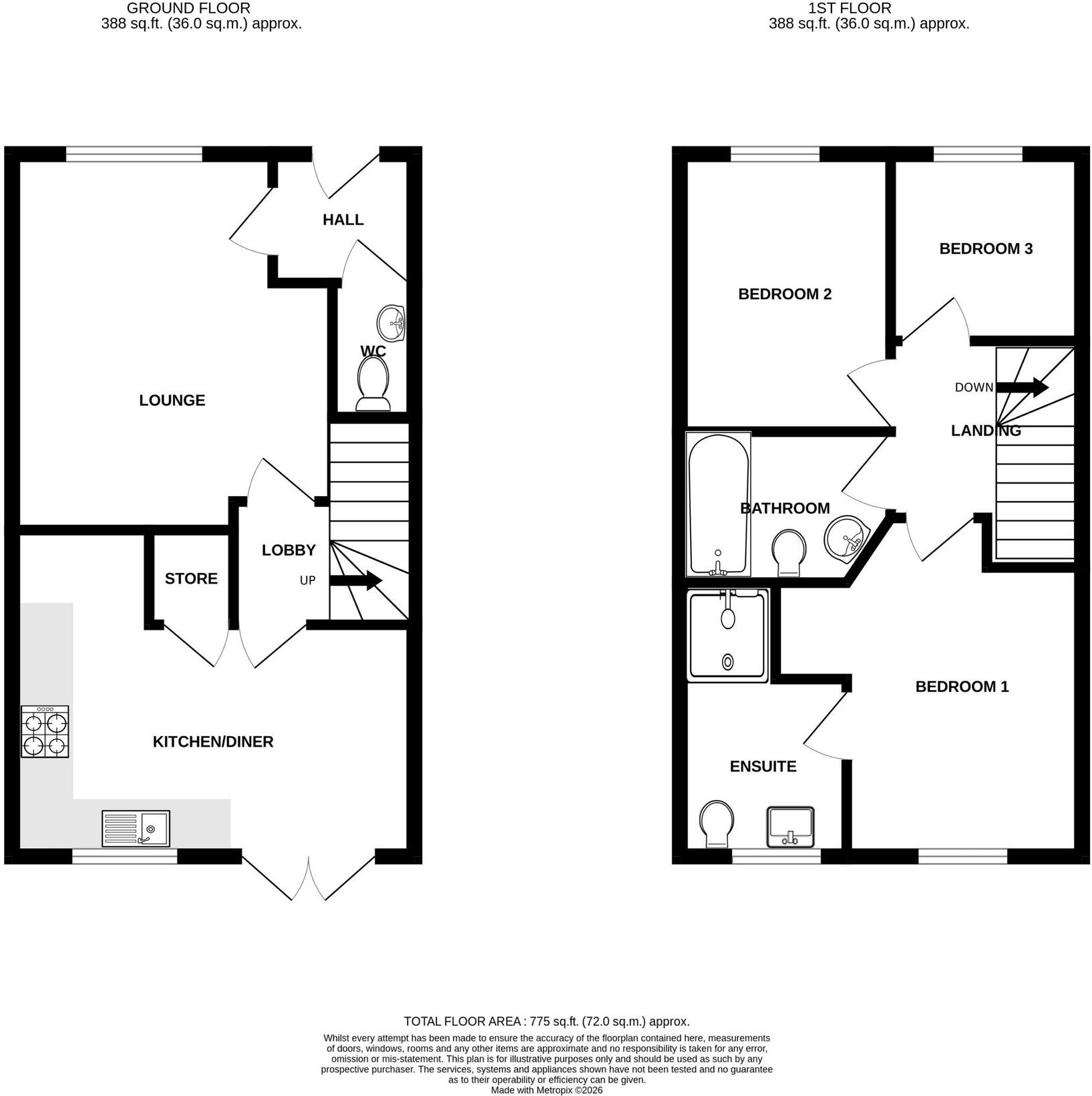 Knight Drive, Burton-On-Trent, DE13 floorplan