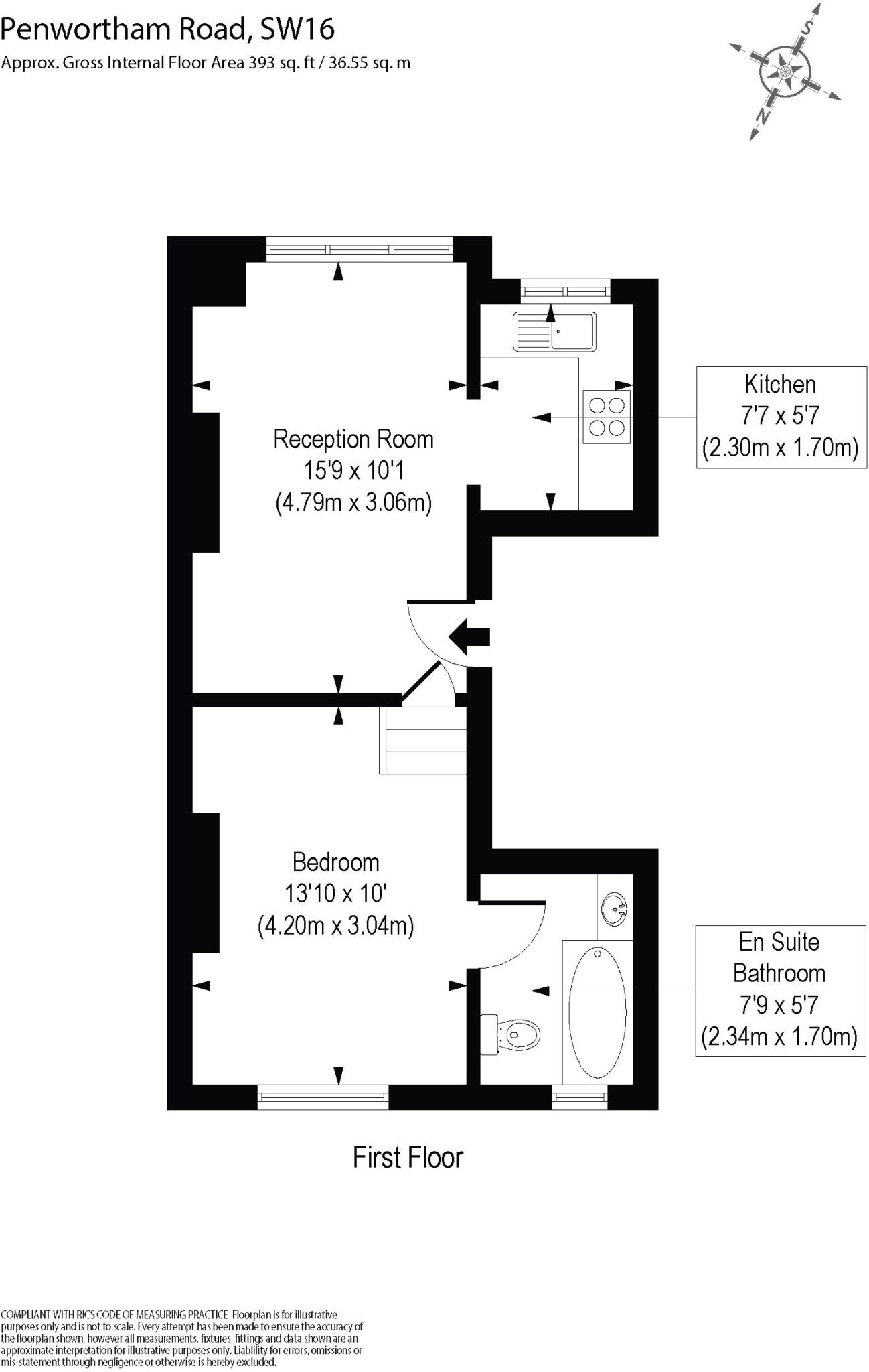 Penwortham Road, London, SW16 floorplan