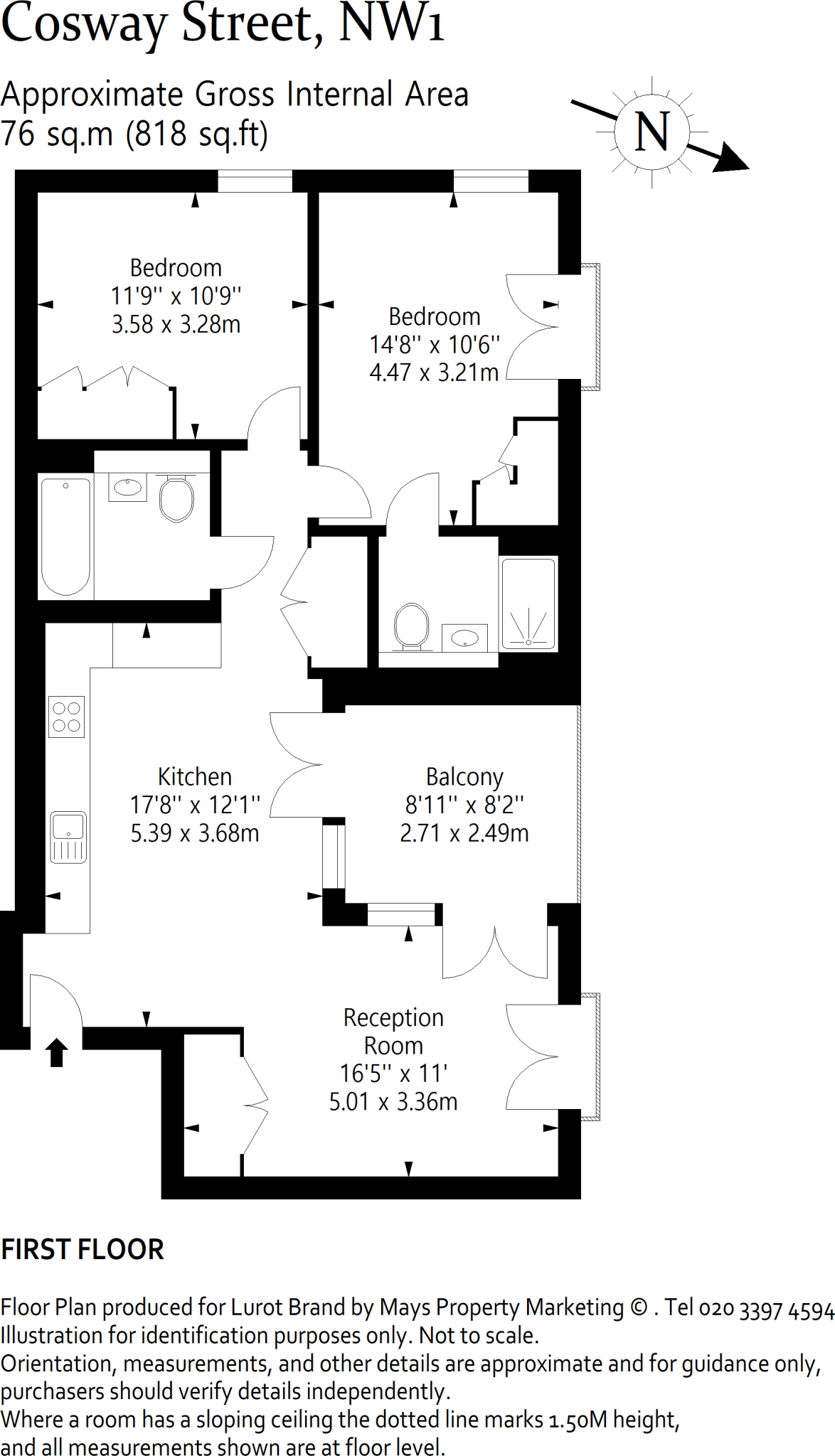 Cosway Street, Marylebone, London, NW1 floorplan