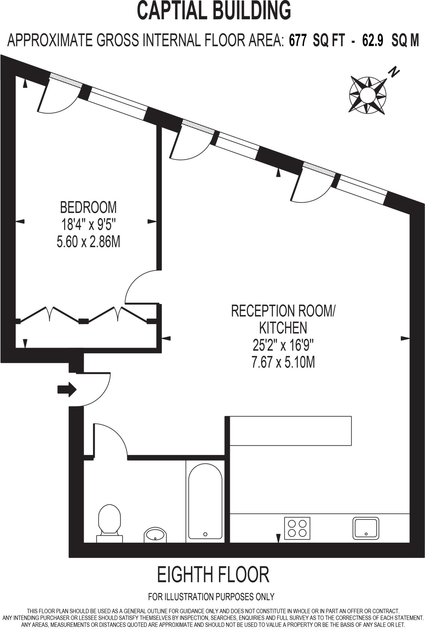 Capital Building, Embassy Gardens, Nine Elms, SW11 floorplan