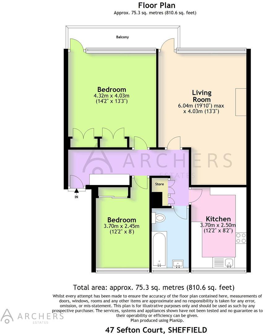 Sefton Road, Fulwood, Sheffield floorplan