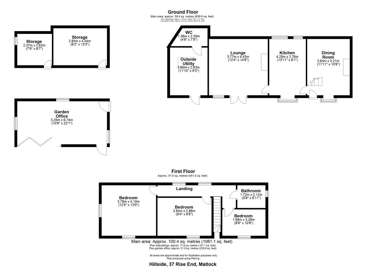 Rise End Middleton by Wirksworth Matlock, Derbyshire Dales, DE4 4LS floorplan