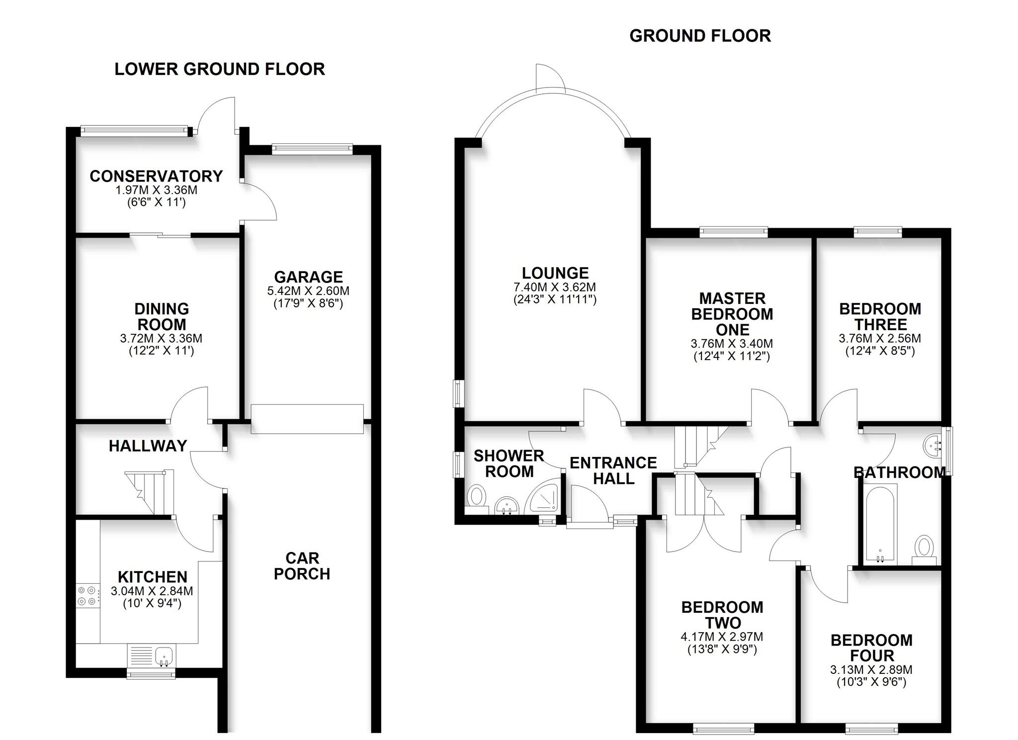 Cefn Coed Gardens, Cardiff floorplan