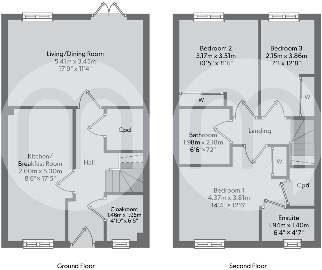Woodside Way, Great Dunmow, CM6 floorplan