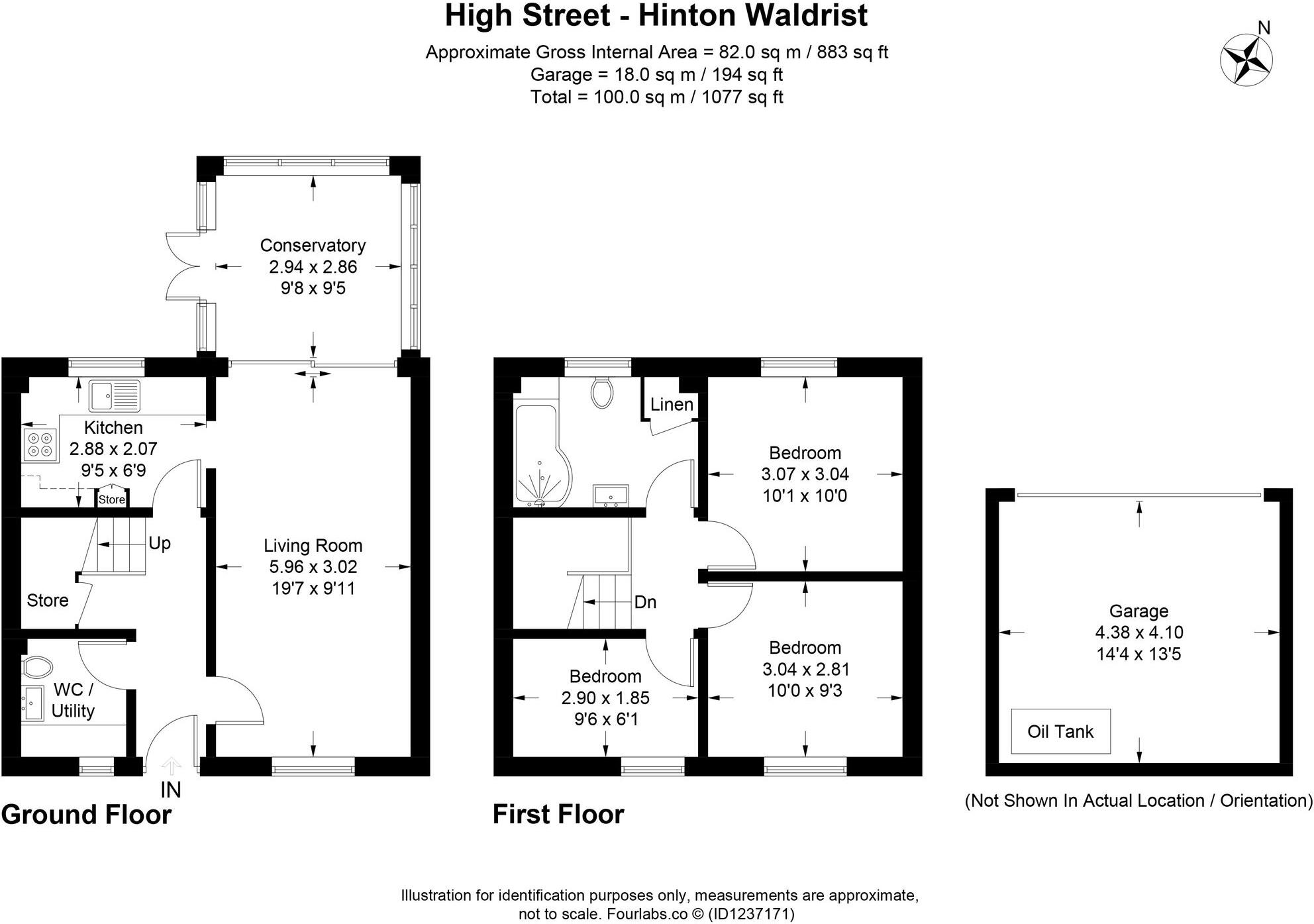 High Street, Hinton Waldrist, SN7 floorplan