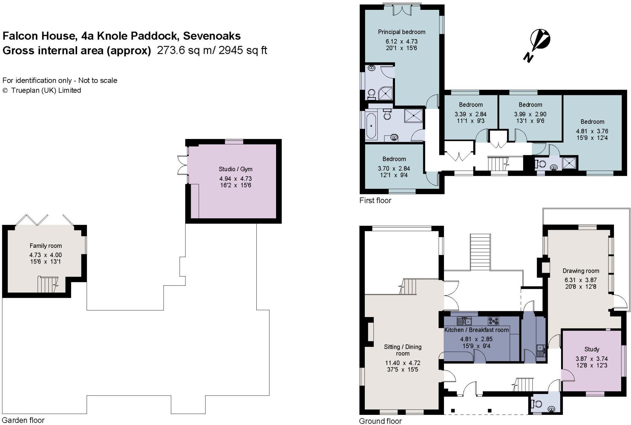 Knole Paddock, Seal Hollow Road, Sevenoaks, Kent, TN13 floorplan
