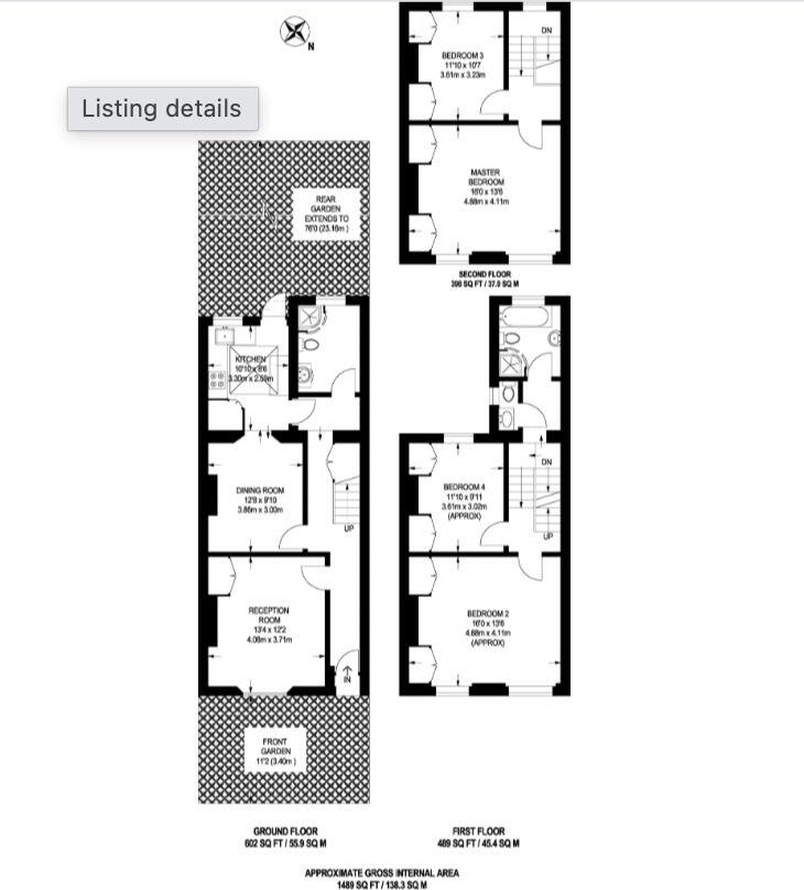 55 Axminster Road, London, N7 6BP floorplan
