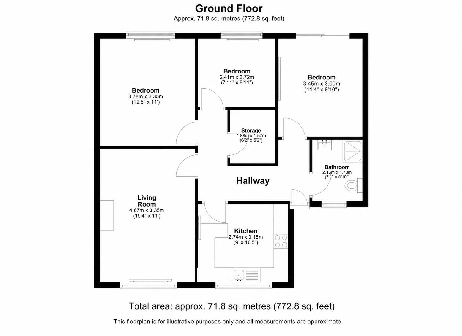 Pentland Avenue, Clayton, Bradford floorplan